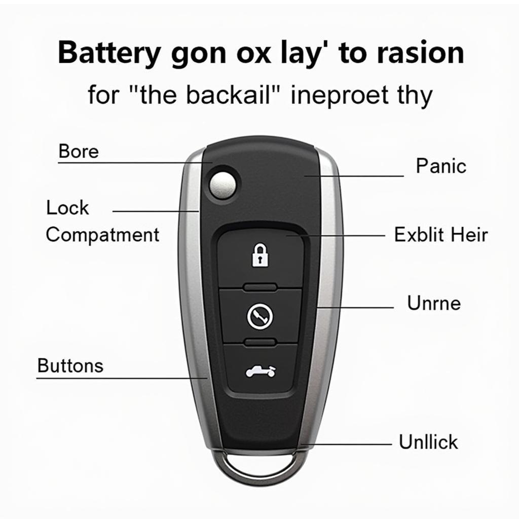 Meta Car Alarm Key Fob