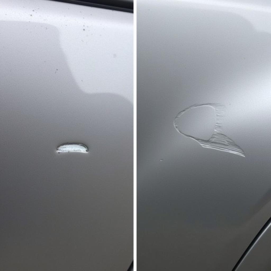 Minor Dent vs Sharp Dent in Car