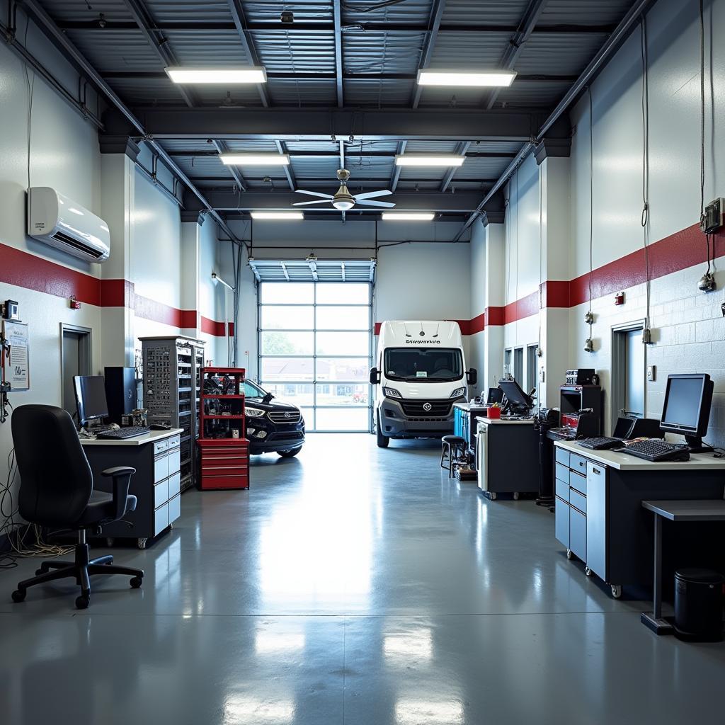 Modern Car AC Repair Shop