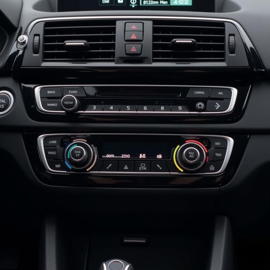 Modern Car AC Controls