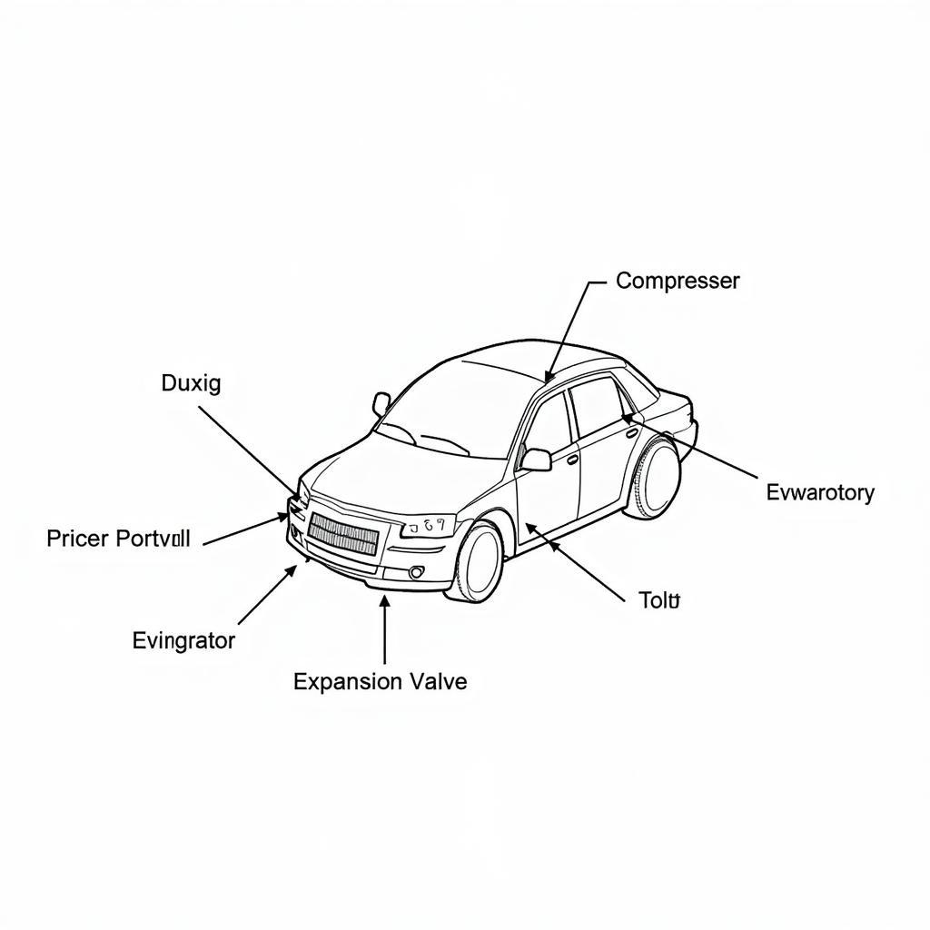 Modern Car AC System Components