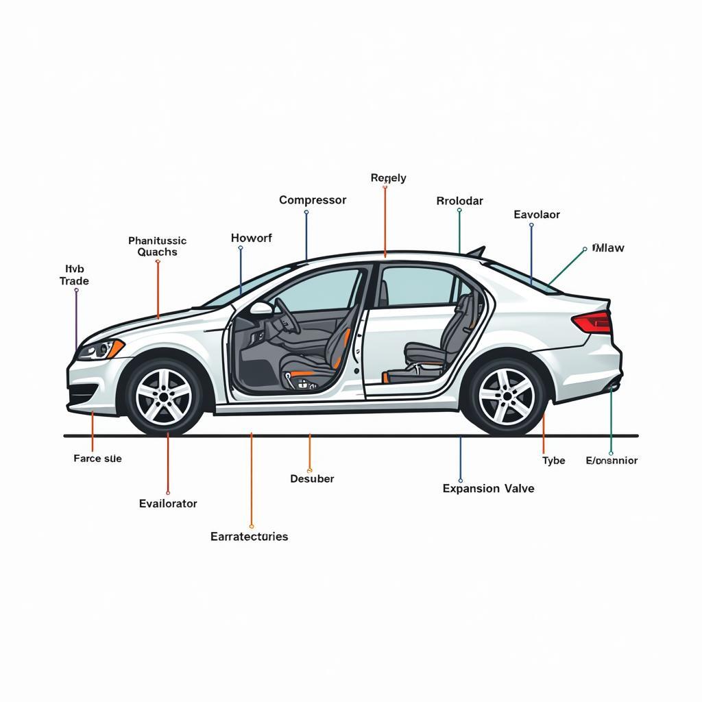 Modern Car AC System Components