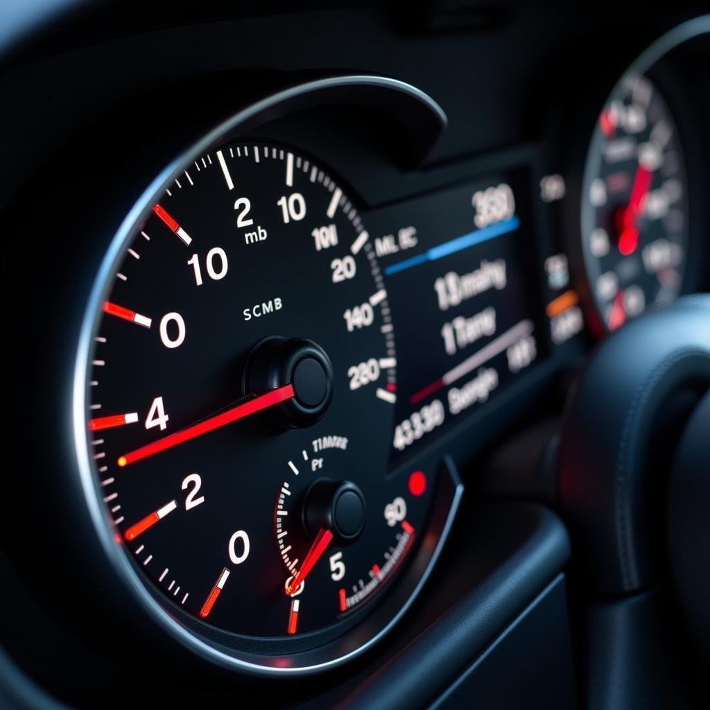 Modern Car Dashboard Display