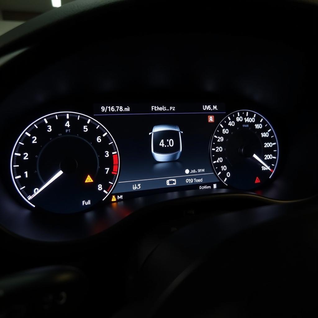 Modern Car Dashboard Display