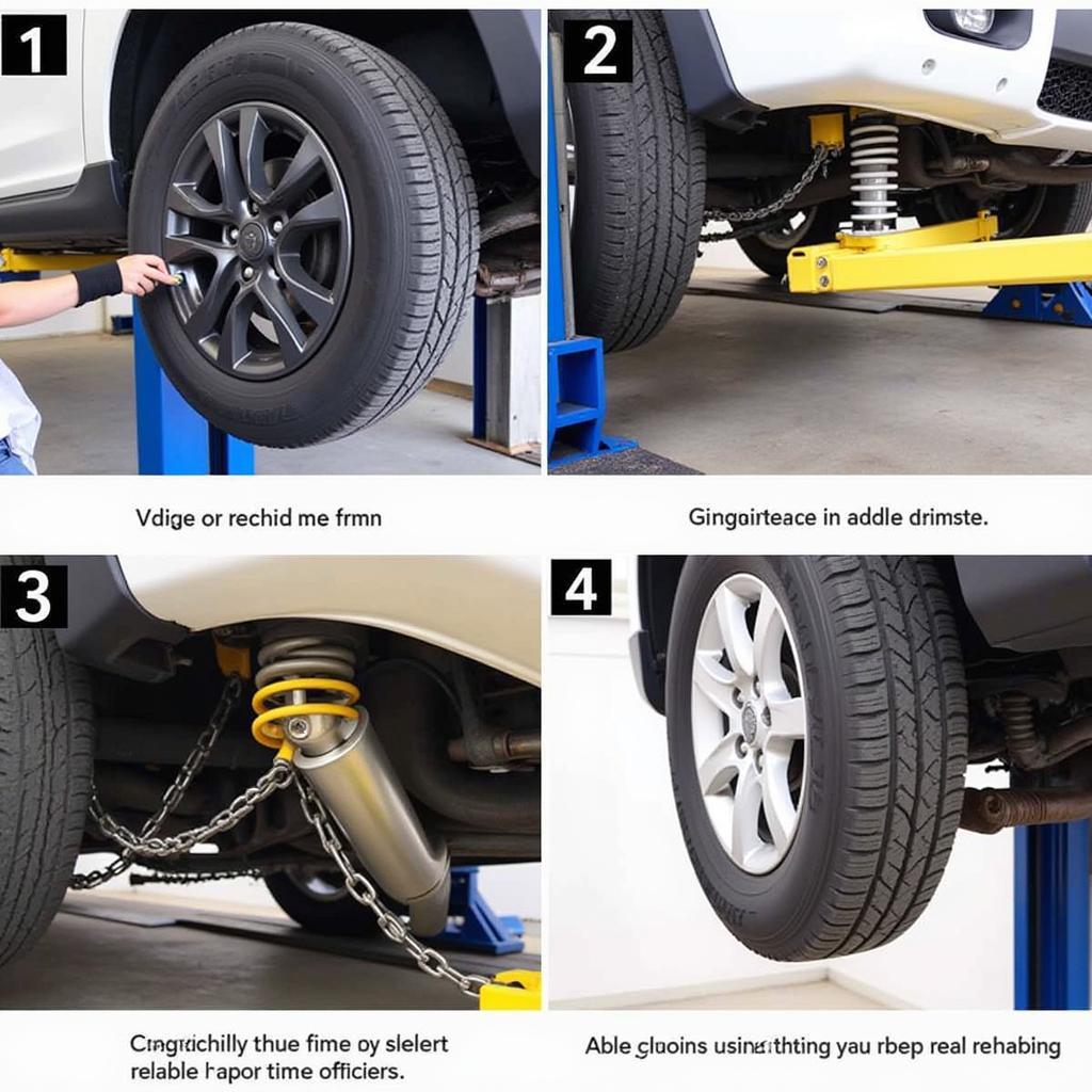 Monthly Lubrication of a 4 Post Car Lift