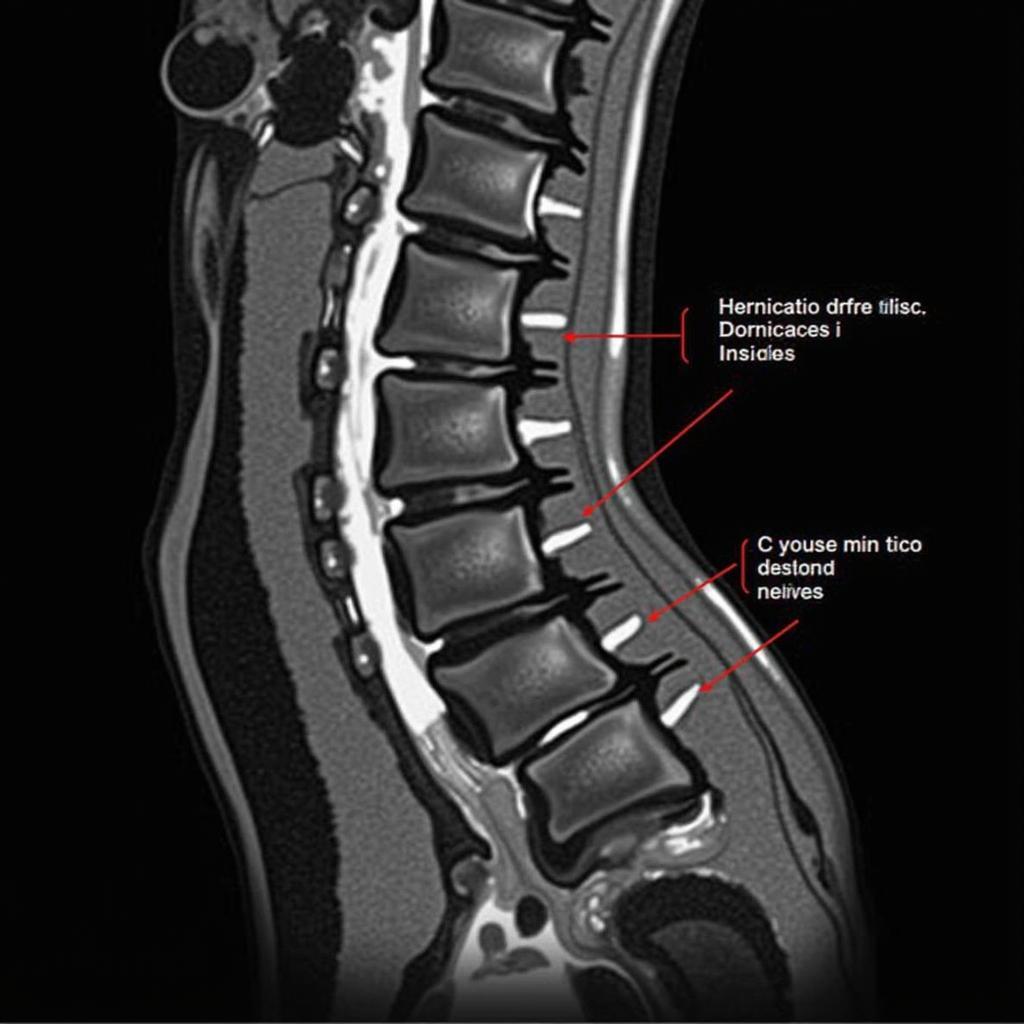 MRI Scan Showing Herniated Disc Post-Accident