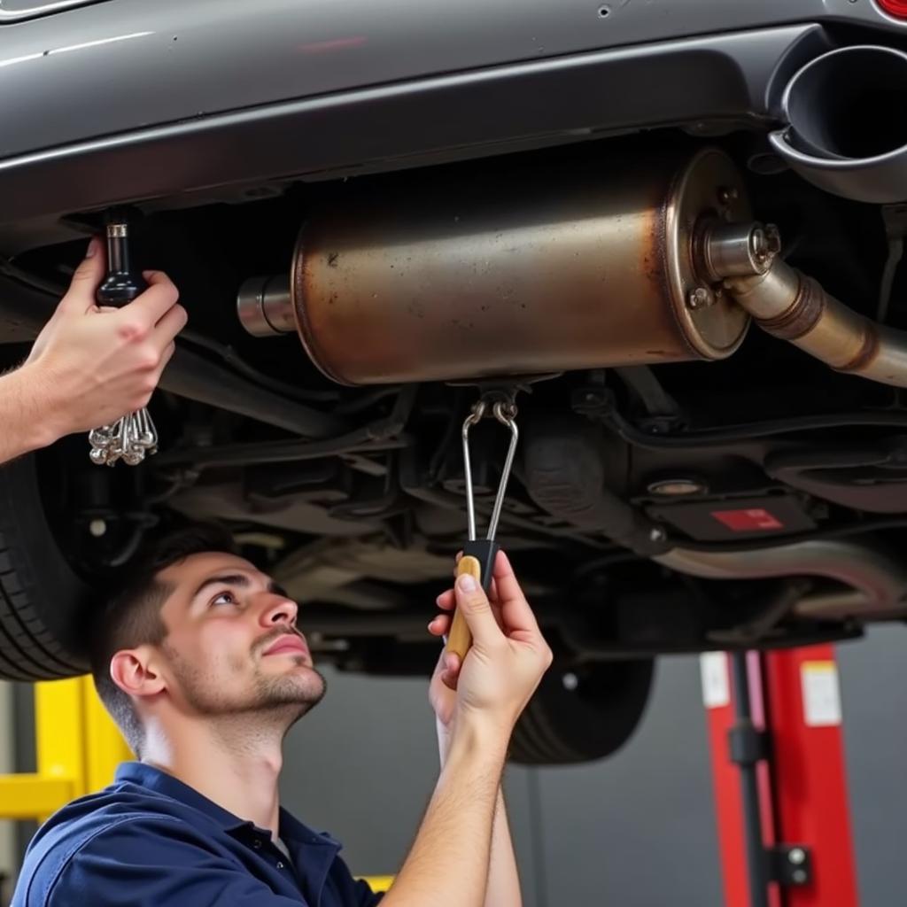 Replacing a Car Muffler