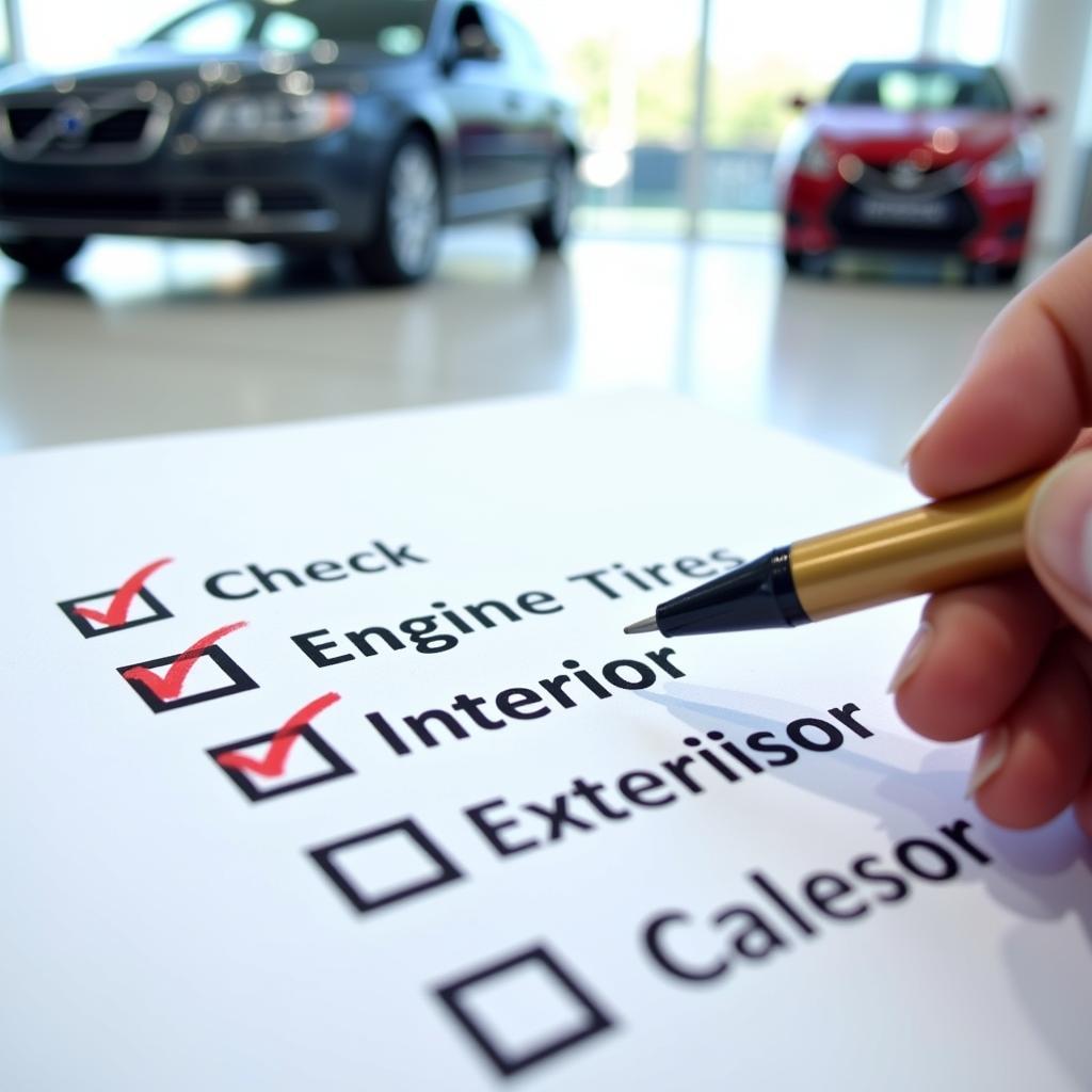 New Car Inspection Checklist