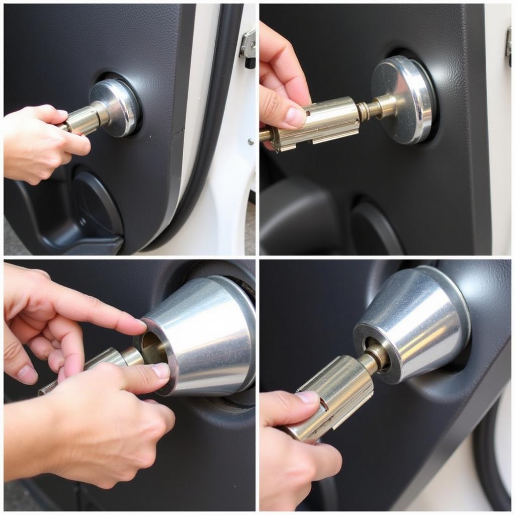 New Car Lock Cylinder Installation