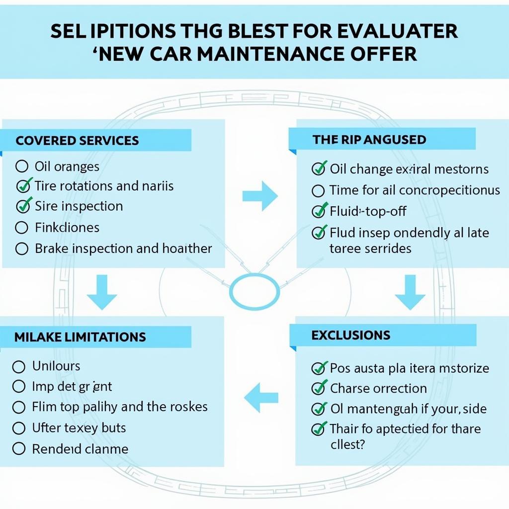 New Car Maintenance Offer Checklist
