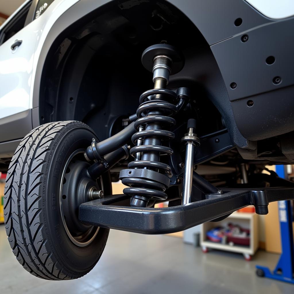 New Car Suspension System Installed