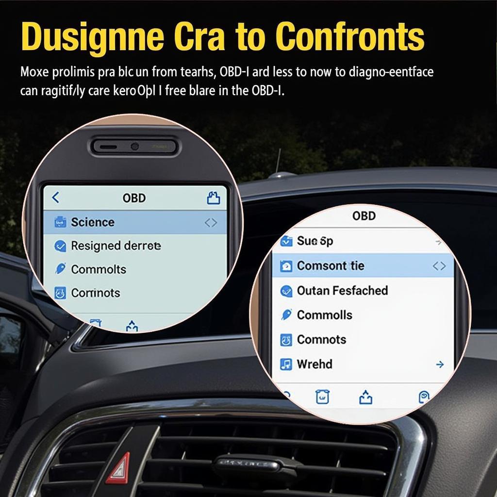 OBD-II Scanner Diagnosing Car Problems