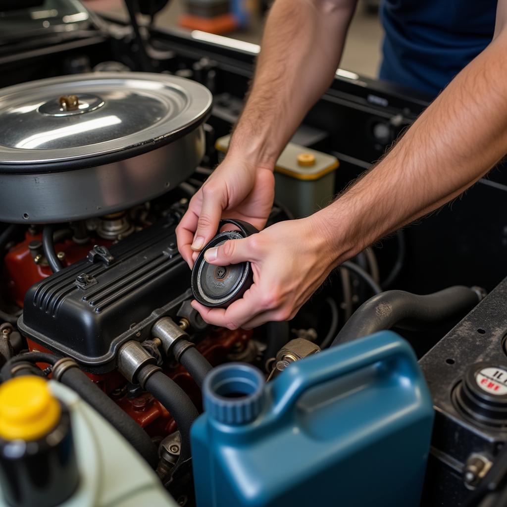 Changing Fluids in an Old Car