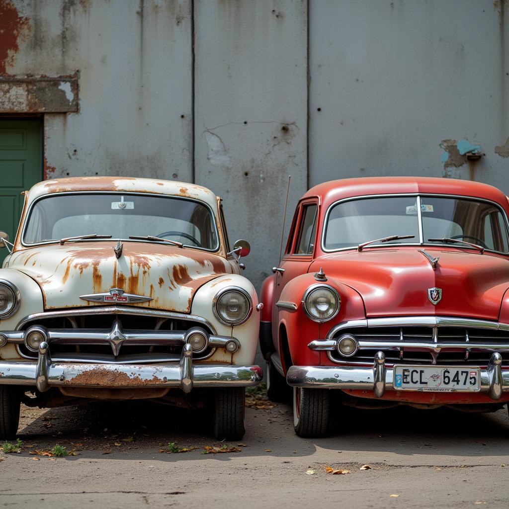 Comparing an Old Car with a New Car