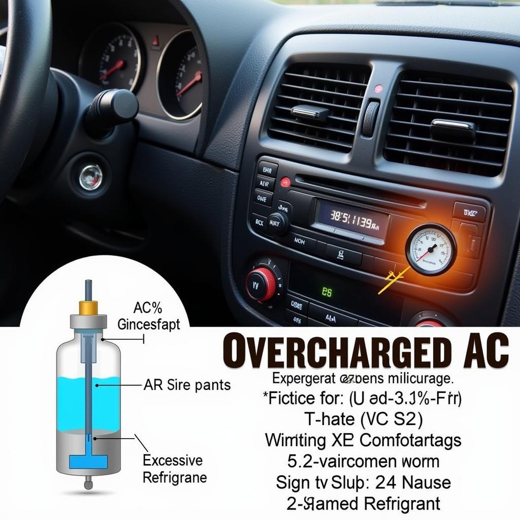 Overcharged Car AC Symptoms