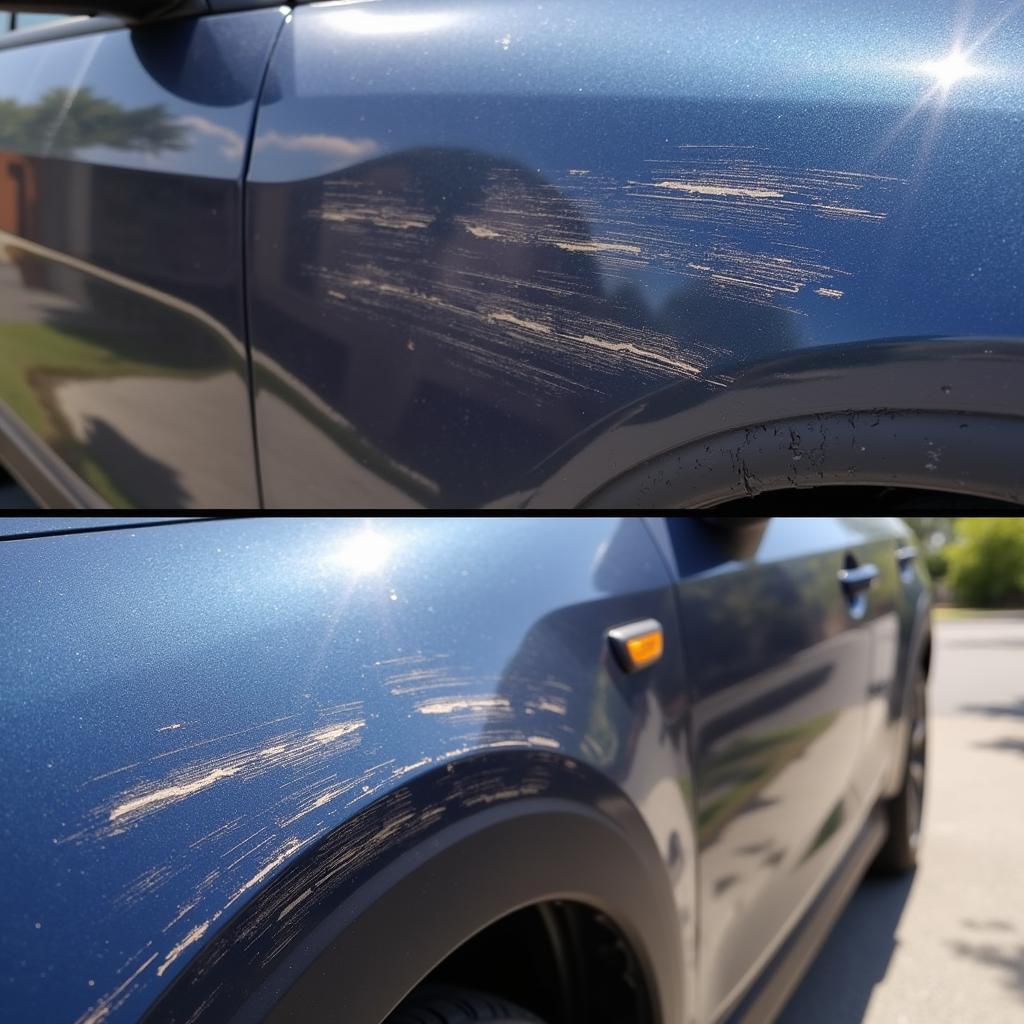 Paint Scratches Requiring Repair