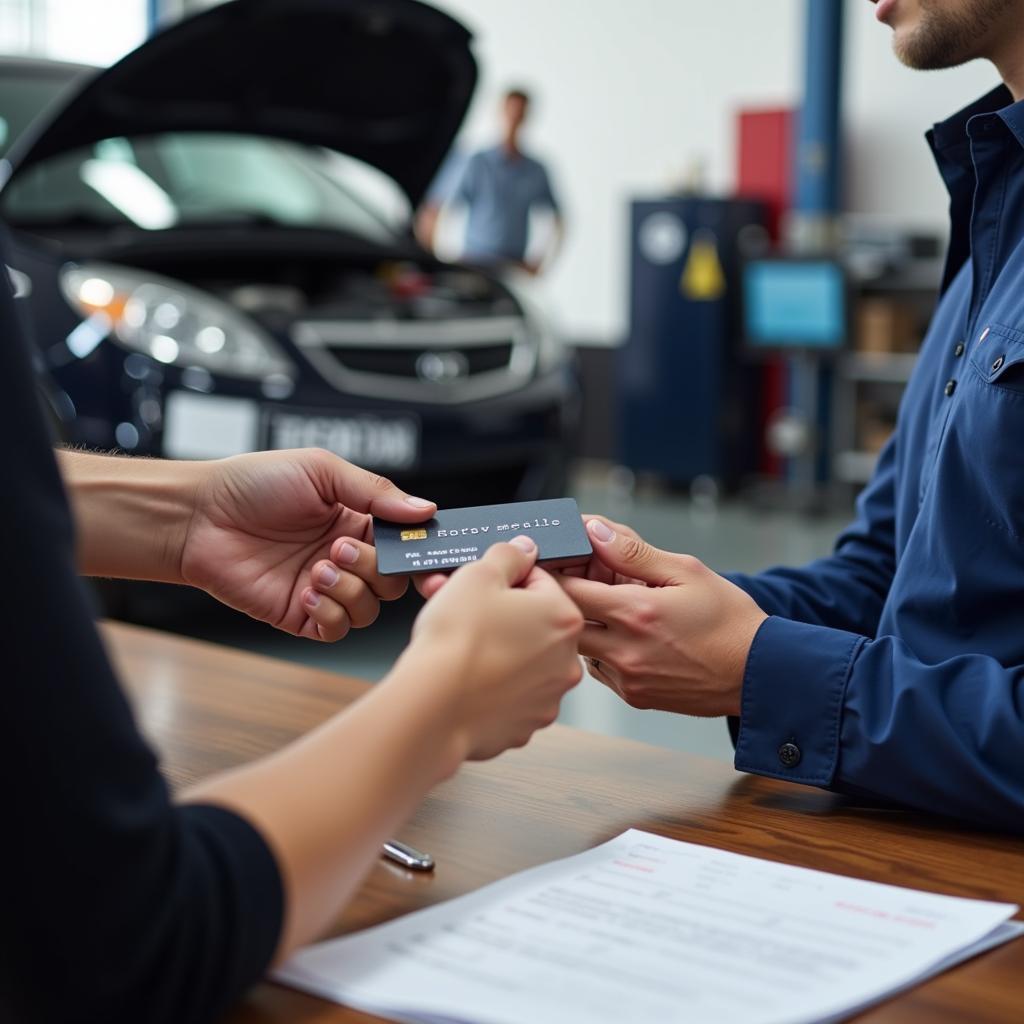 Paying Deductible at Repair Shop