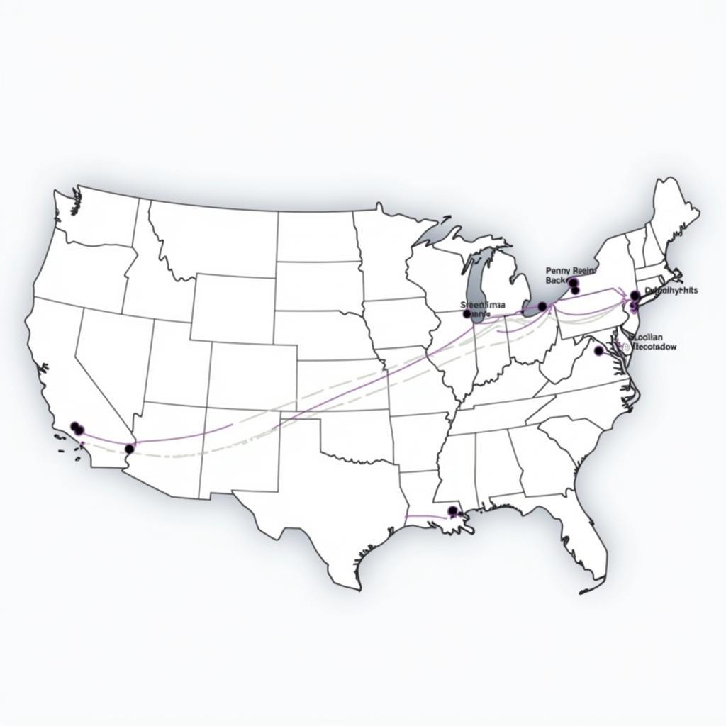 Penny Rent a Car Fleet Optimization Map