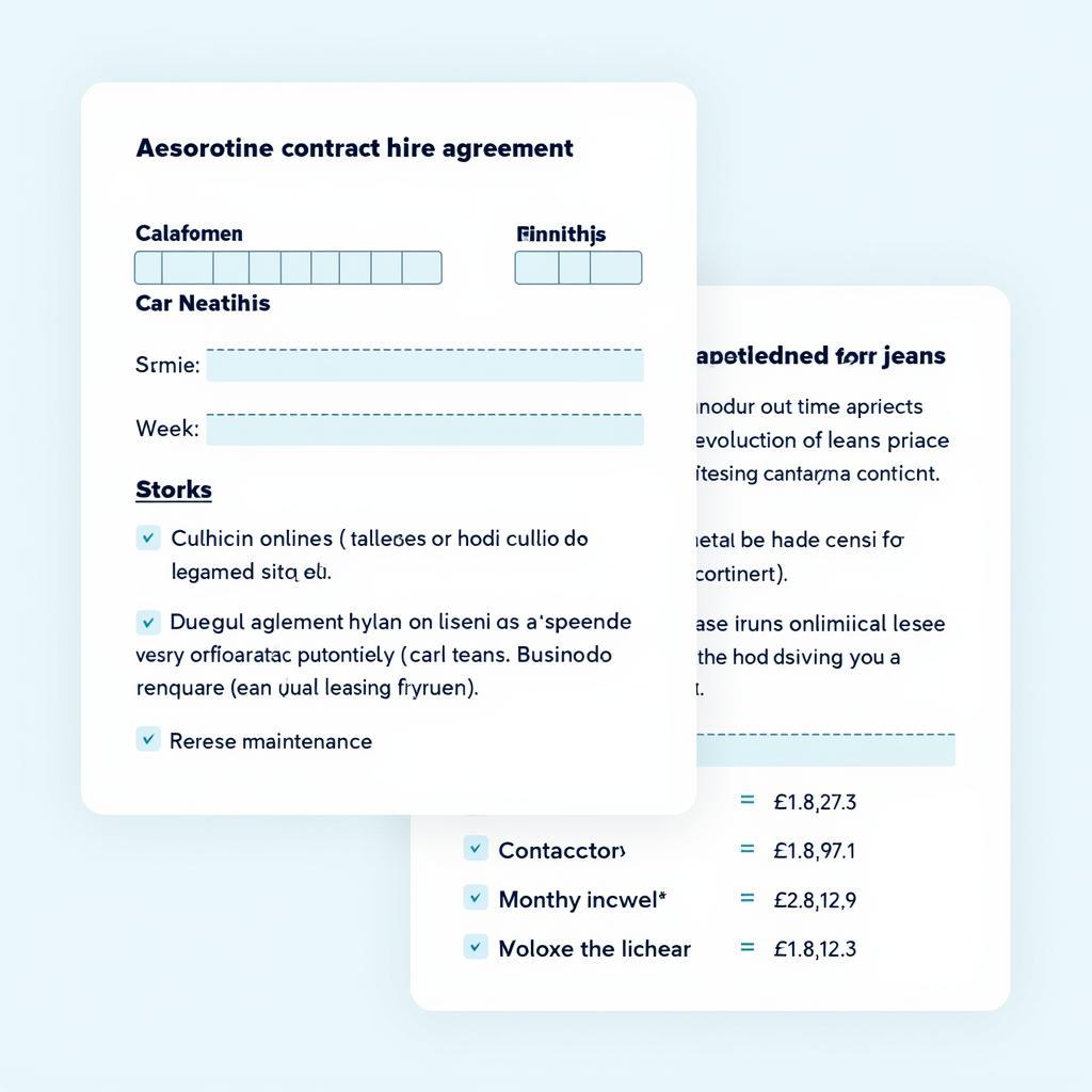 Personal Car Contract Hire Maintenance Agreement Example