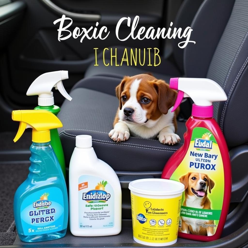 Pet-safe cleaning products for hybrid cars