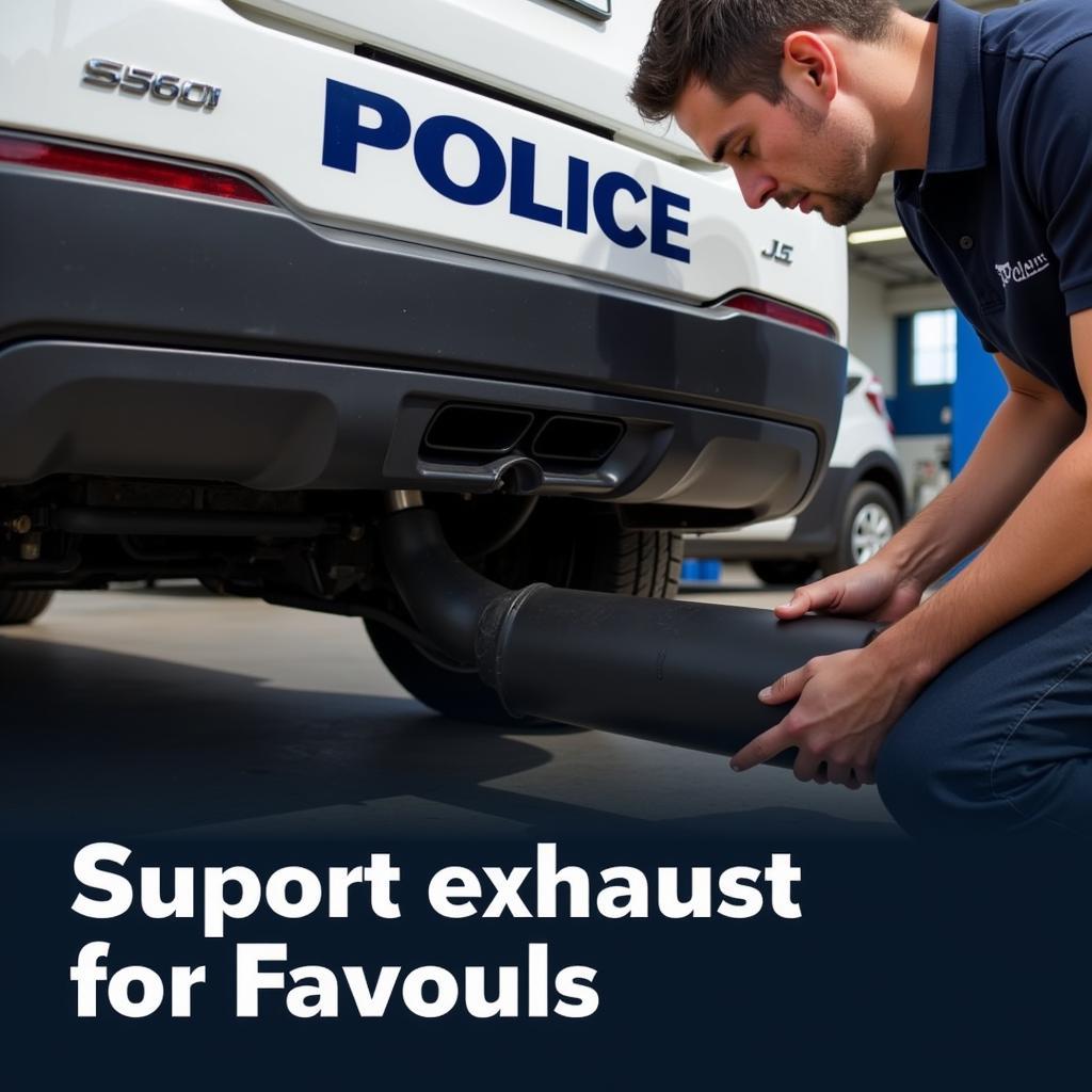 Police Car Exhaust System Repair