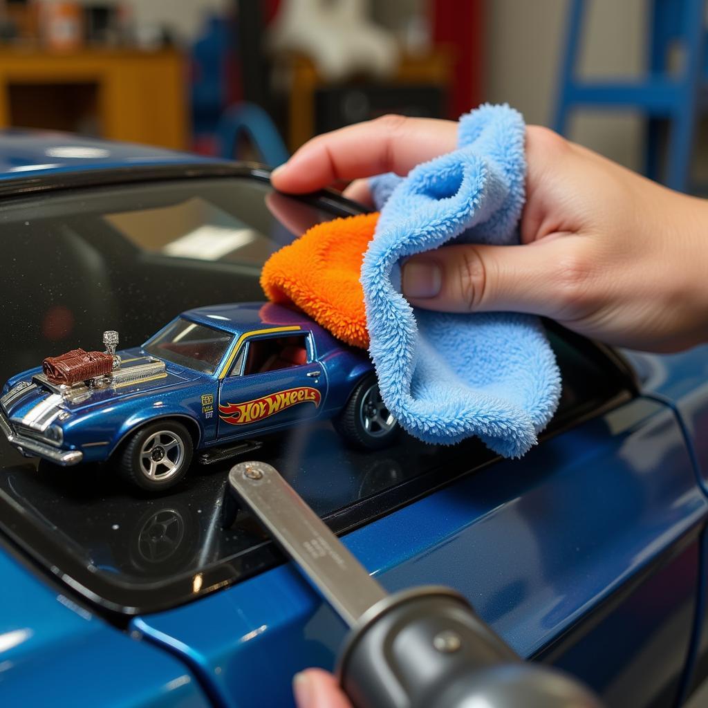 Polishing Hot Wheels Window After Repair