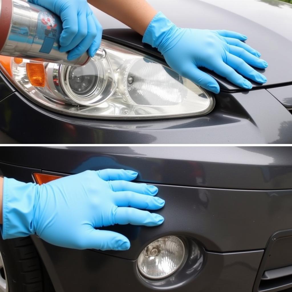 Pouring Hot Water on a Dent