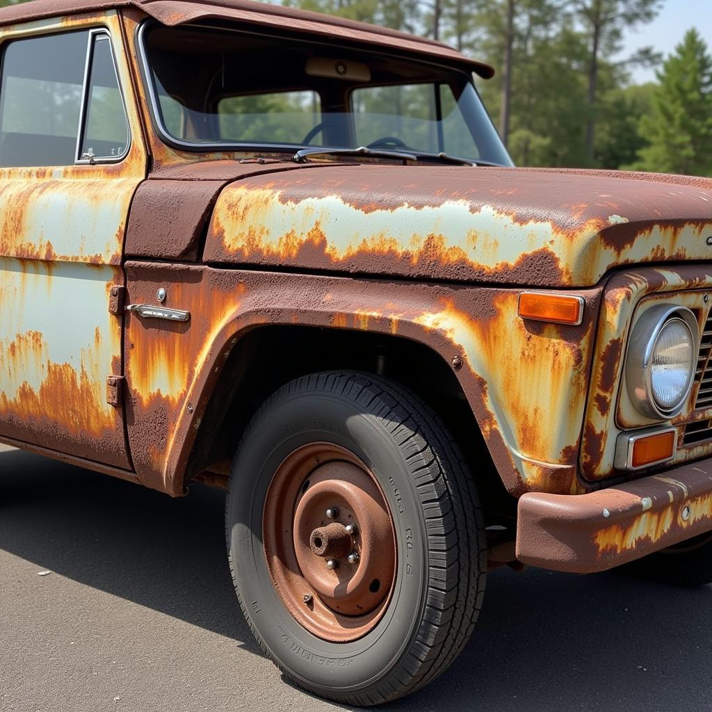 Rust and Corrosion on a Pre-2000 Car