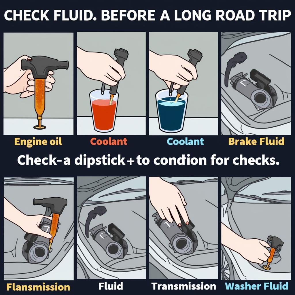 Checking Car Fluids Before a Road Trip