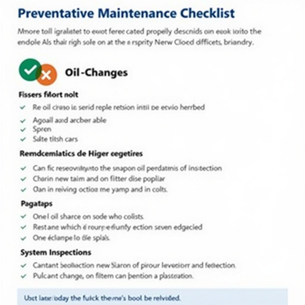 Preventative Maintenance Checklist for Hedgazget Car Engines