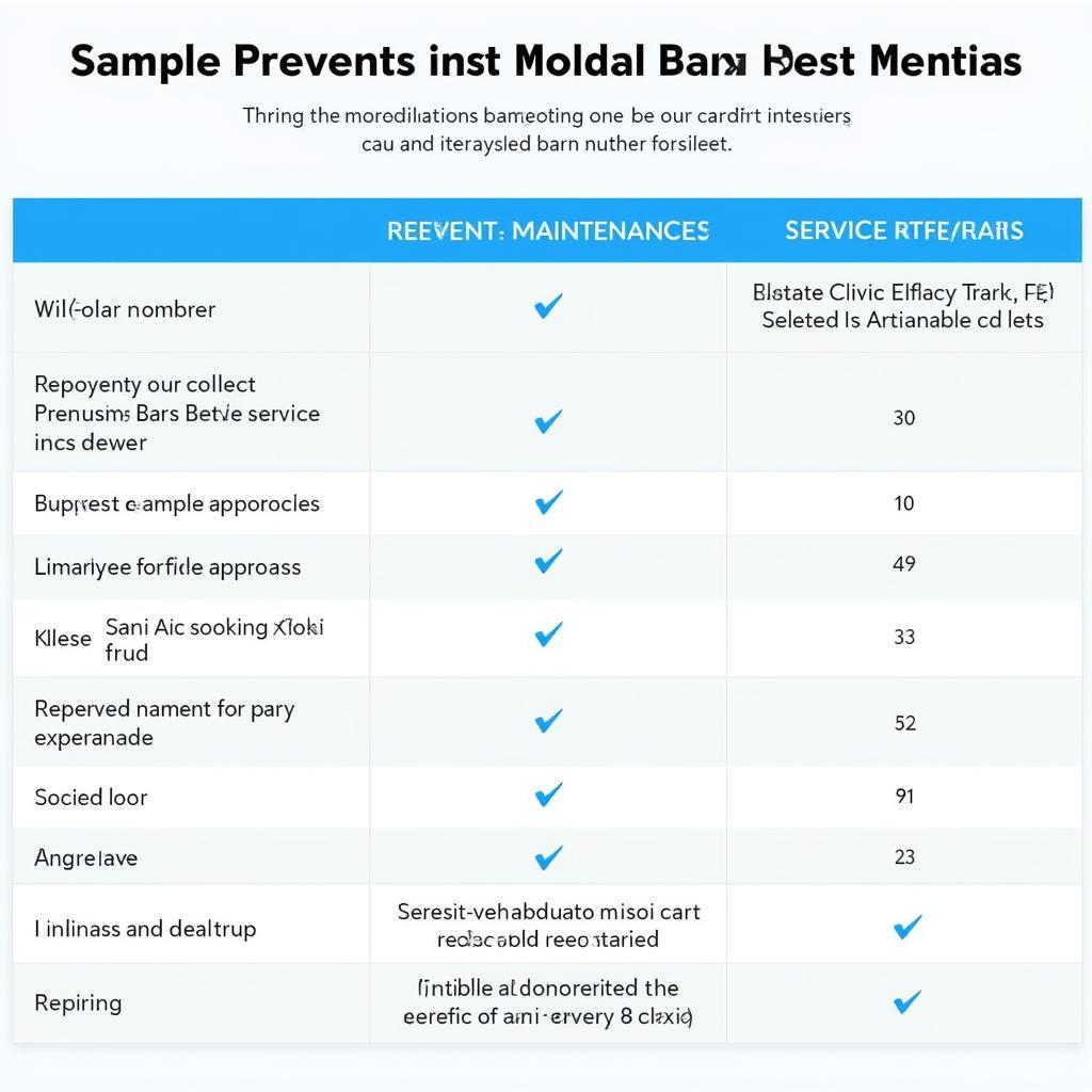 Preventative Maintenance Schedule for Car Rental Fleet