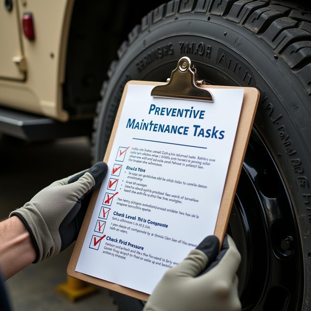 Armored Car Preventive Maintenance Checklist