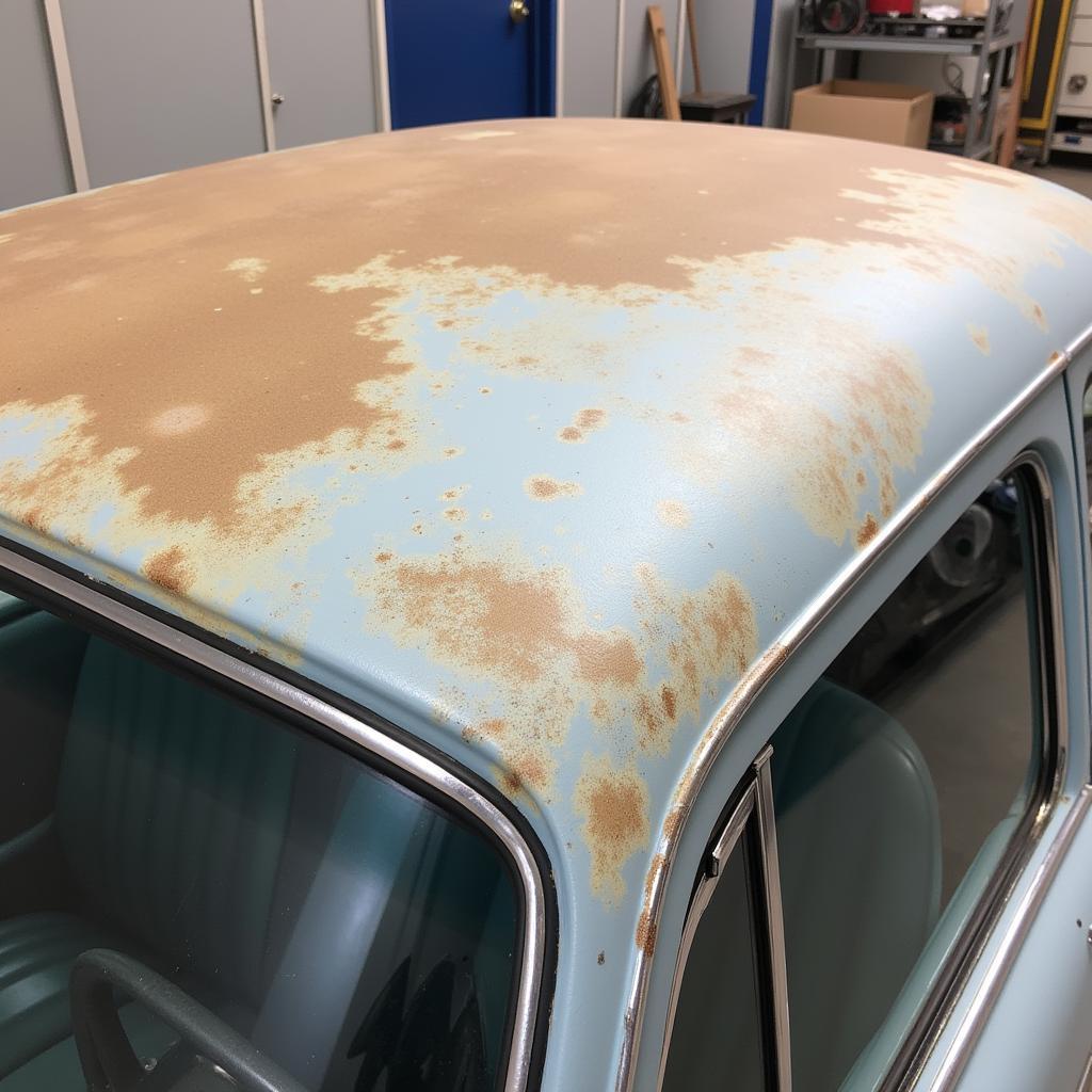 Priming and Painting Car Roof