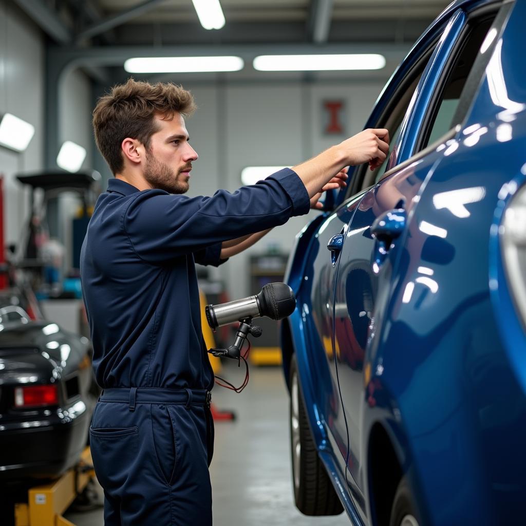 Professional Car Door Frame Repair in Auto Body Shop