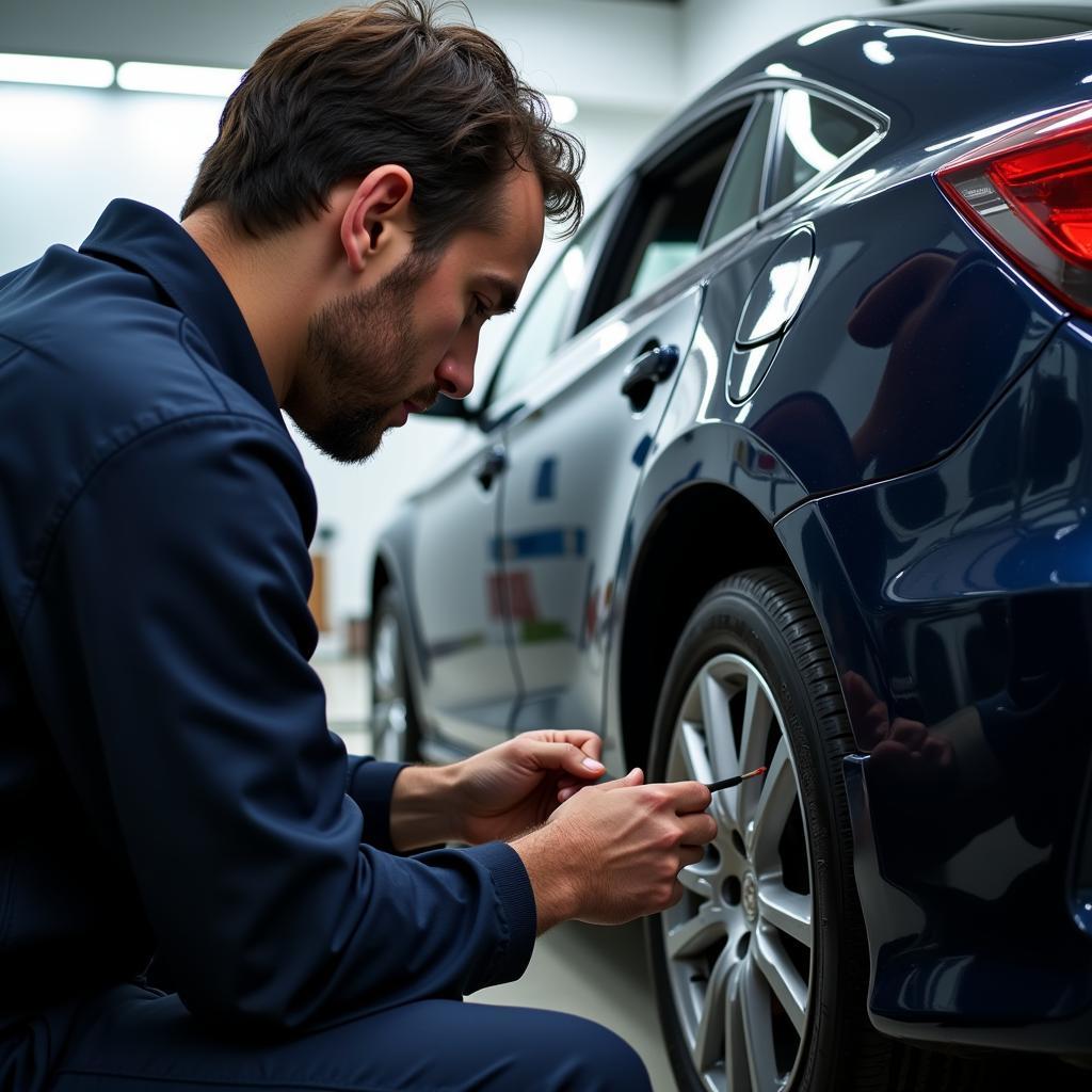 Professional Car Paint Chip Repair