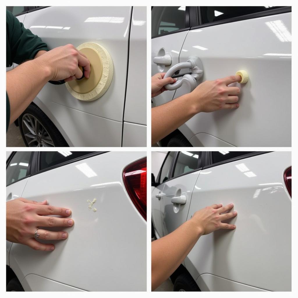 Professional Car Scratch Repair Process