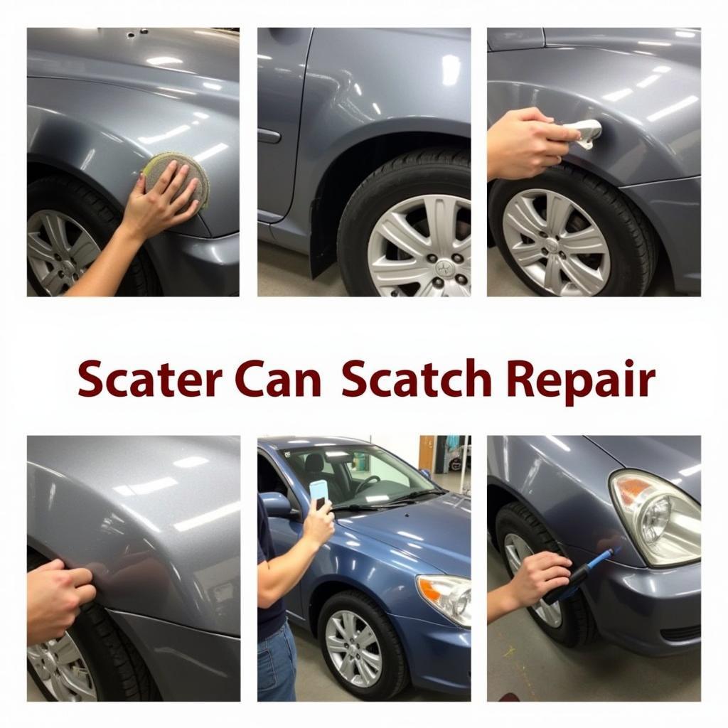 Professional Car Scratch Repair Process