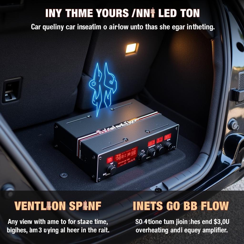 Properly Ventilated Car Amplifier