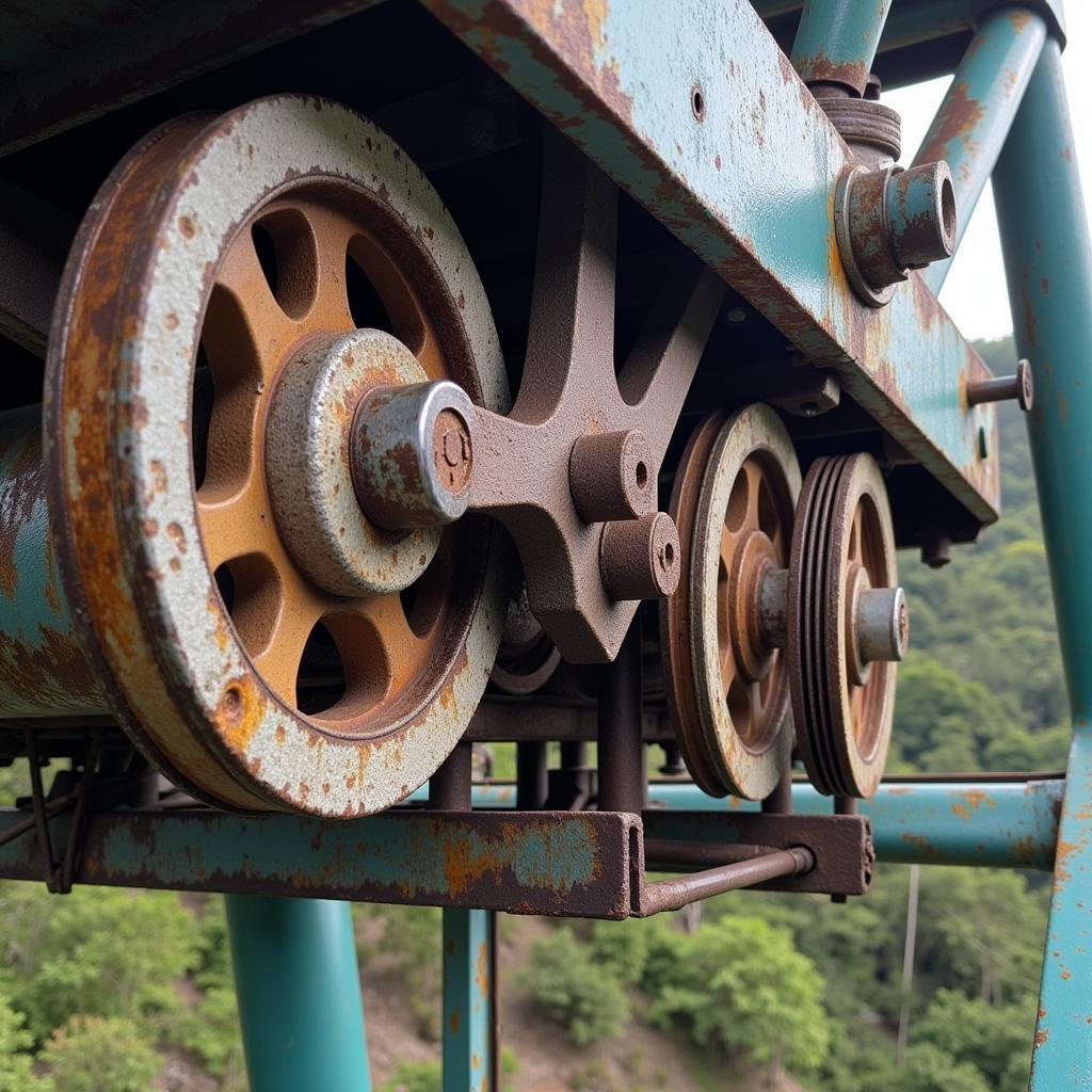 Malfunctioning Pulley System on Langkawi Cable Car