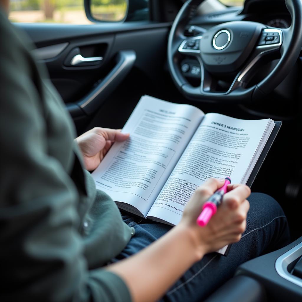 Carefully Reading the Car Owner's Manual