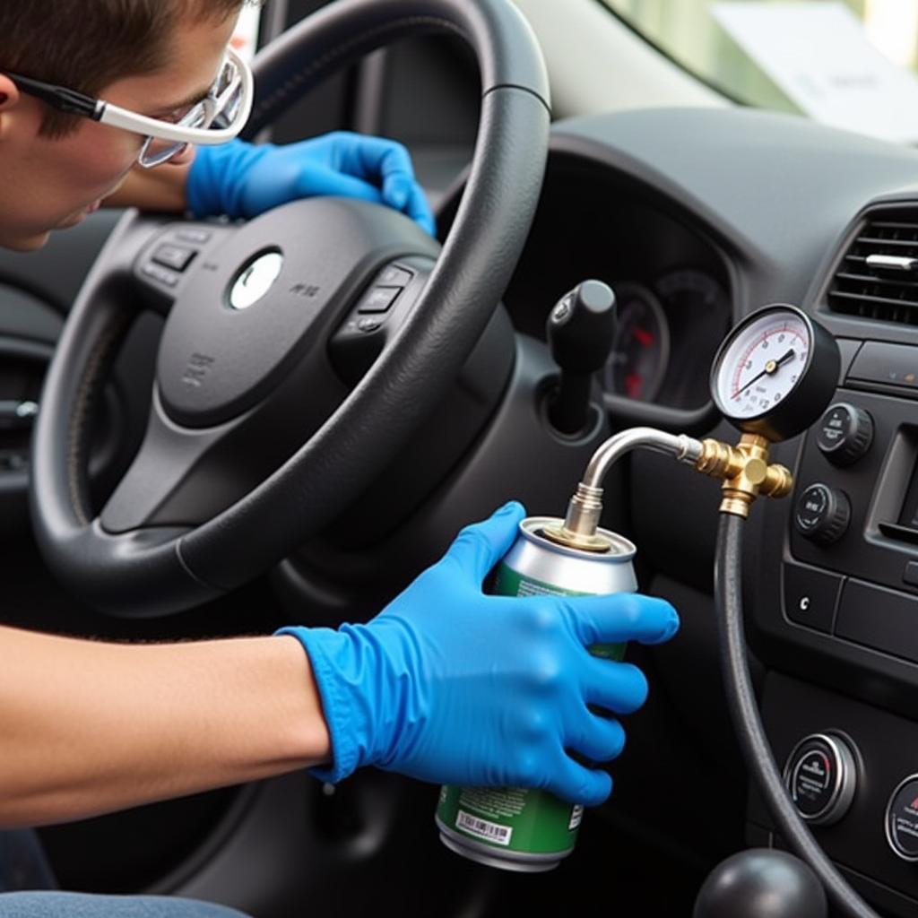 Recharging a Car's AC System