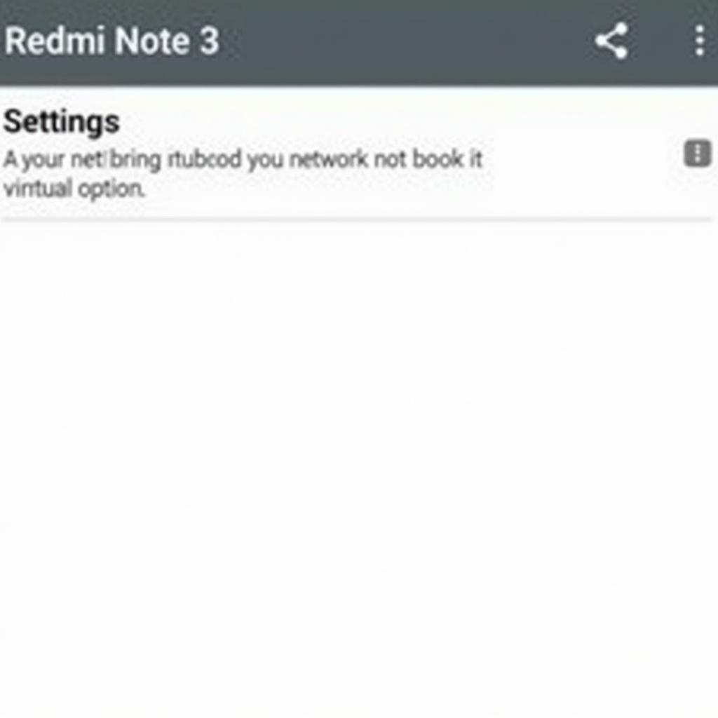 Redmi Note 3 network settings reset guide