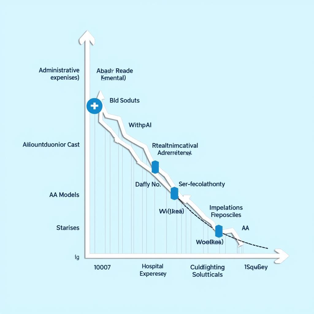 Reducing healthcare costs with AI chart