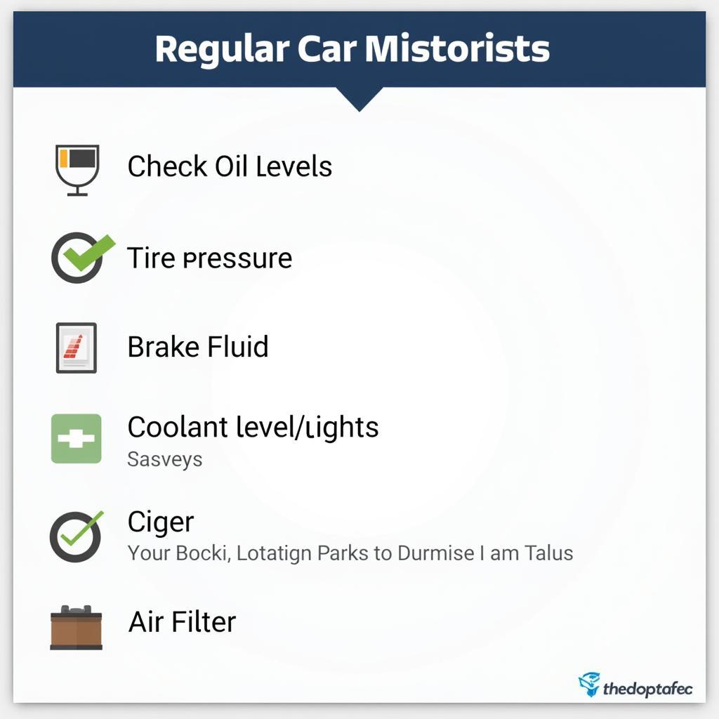 Regular Car Maintenance Checklist