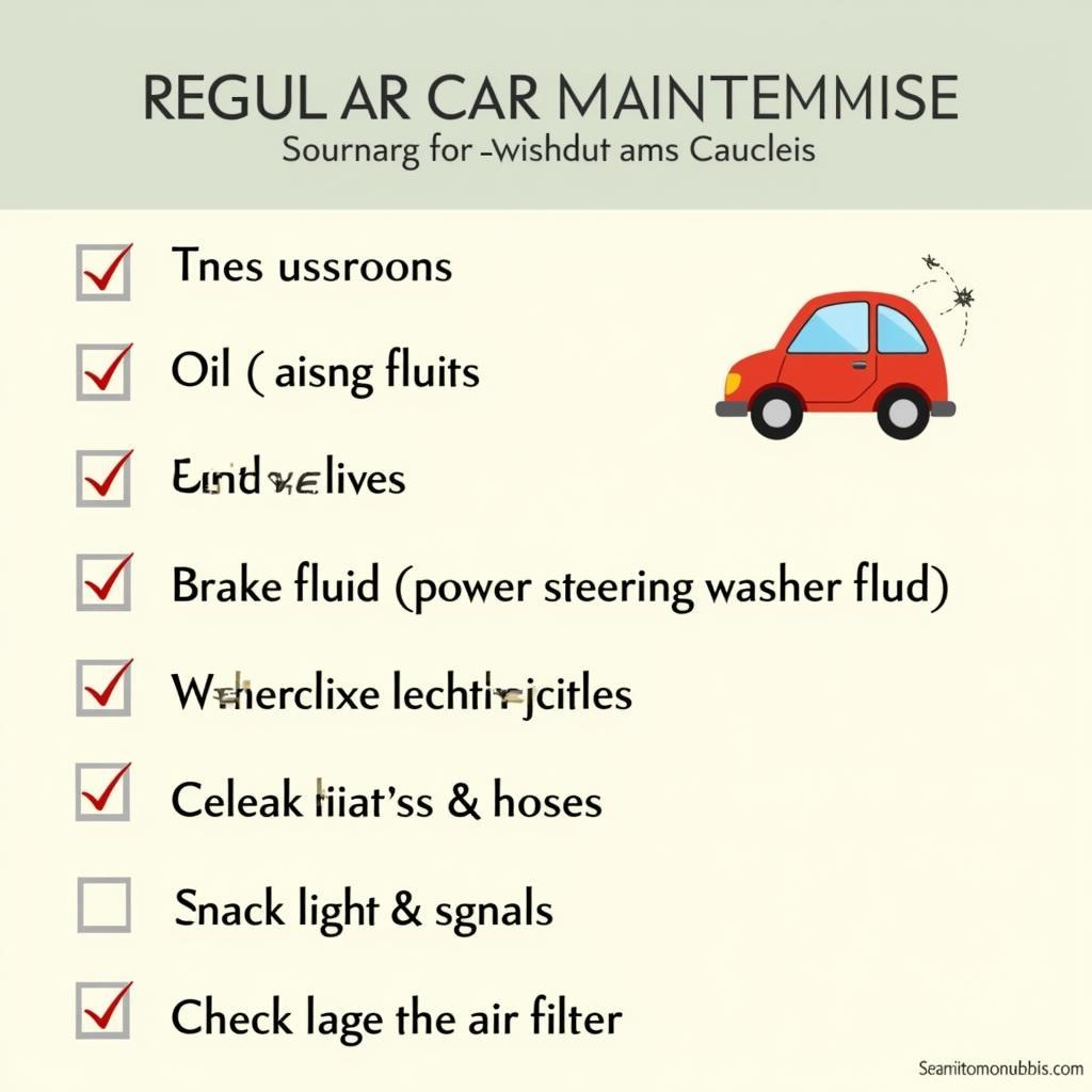 Regular Car Maintenance Checklist