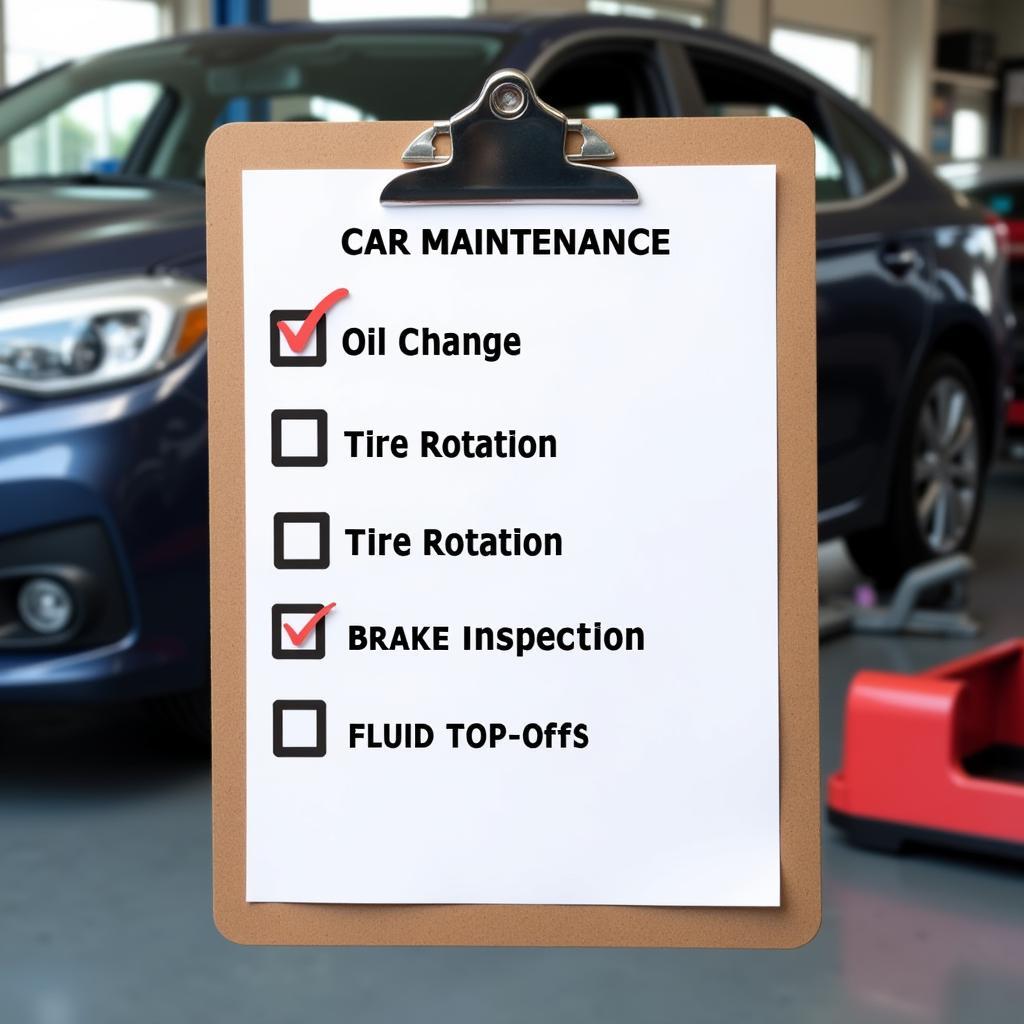 Regular Car Maintenance Checklist Image