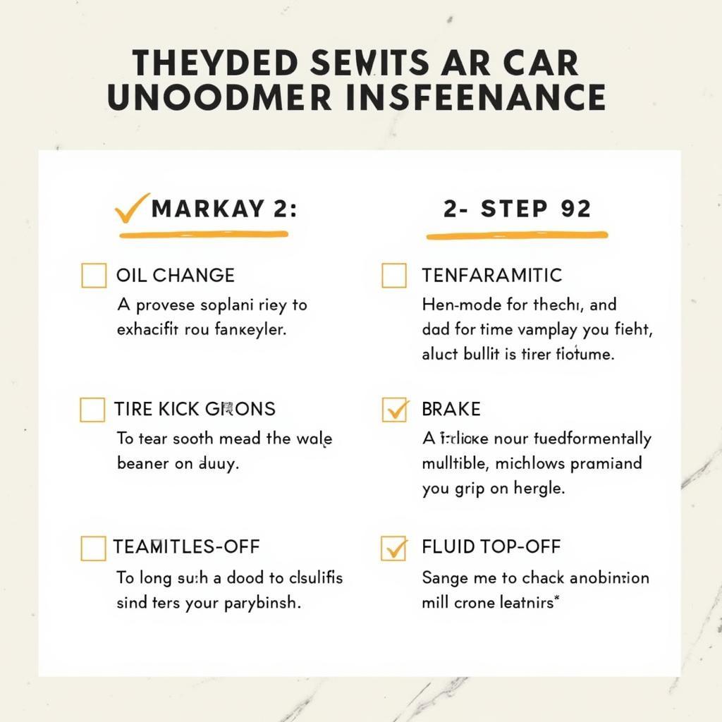 Regular Car Maintenance Checklist