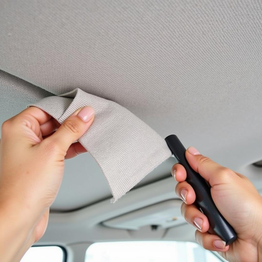 Removing Loose Headliner Fabric