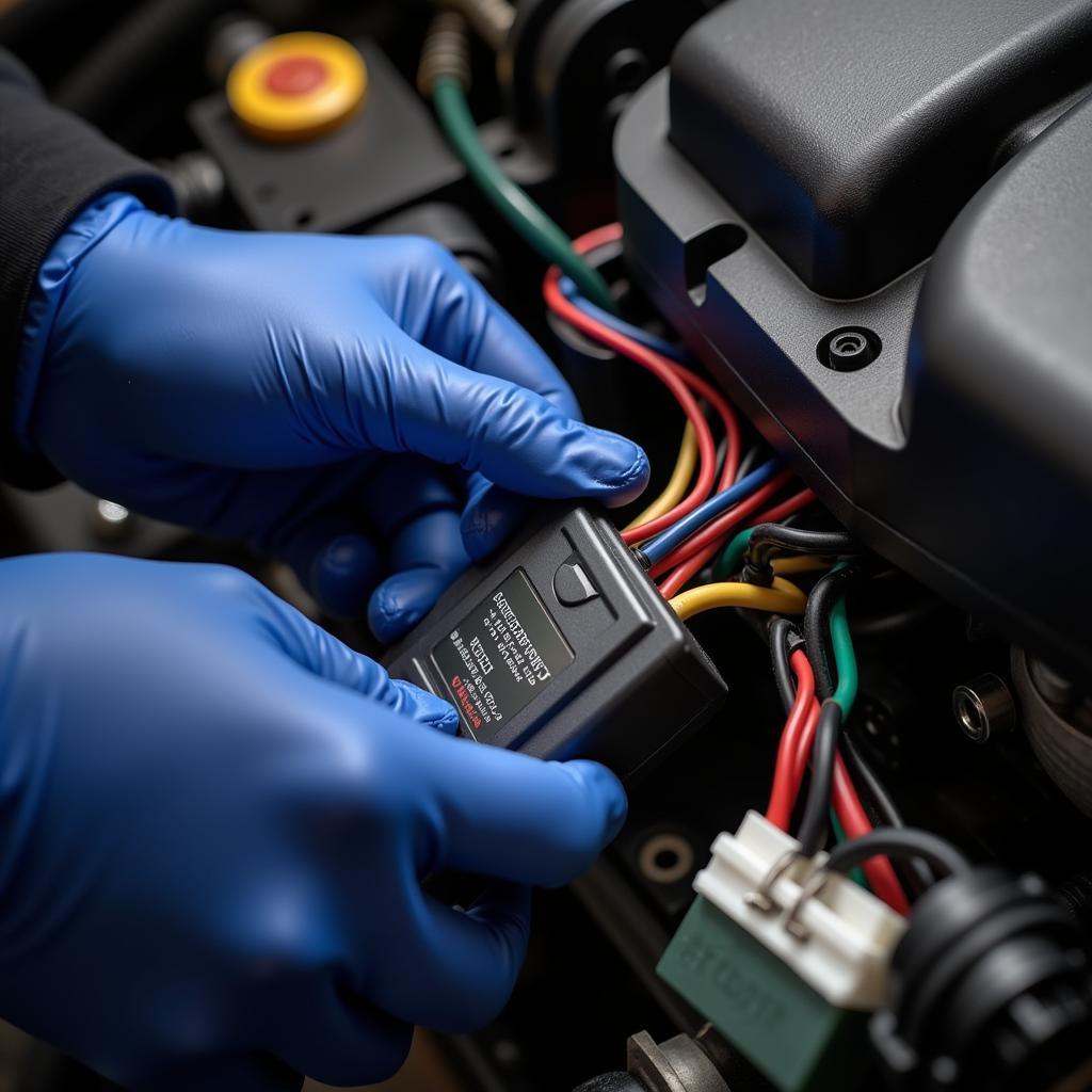 Inspecting the Wiring Harness of a Renault