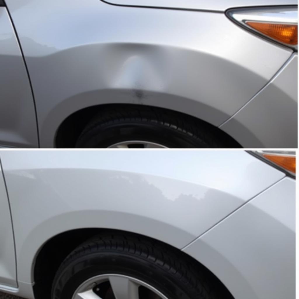 Repaired Car Dent